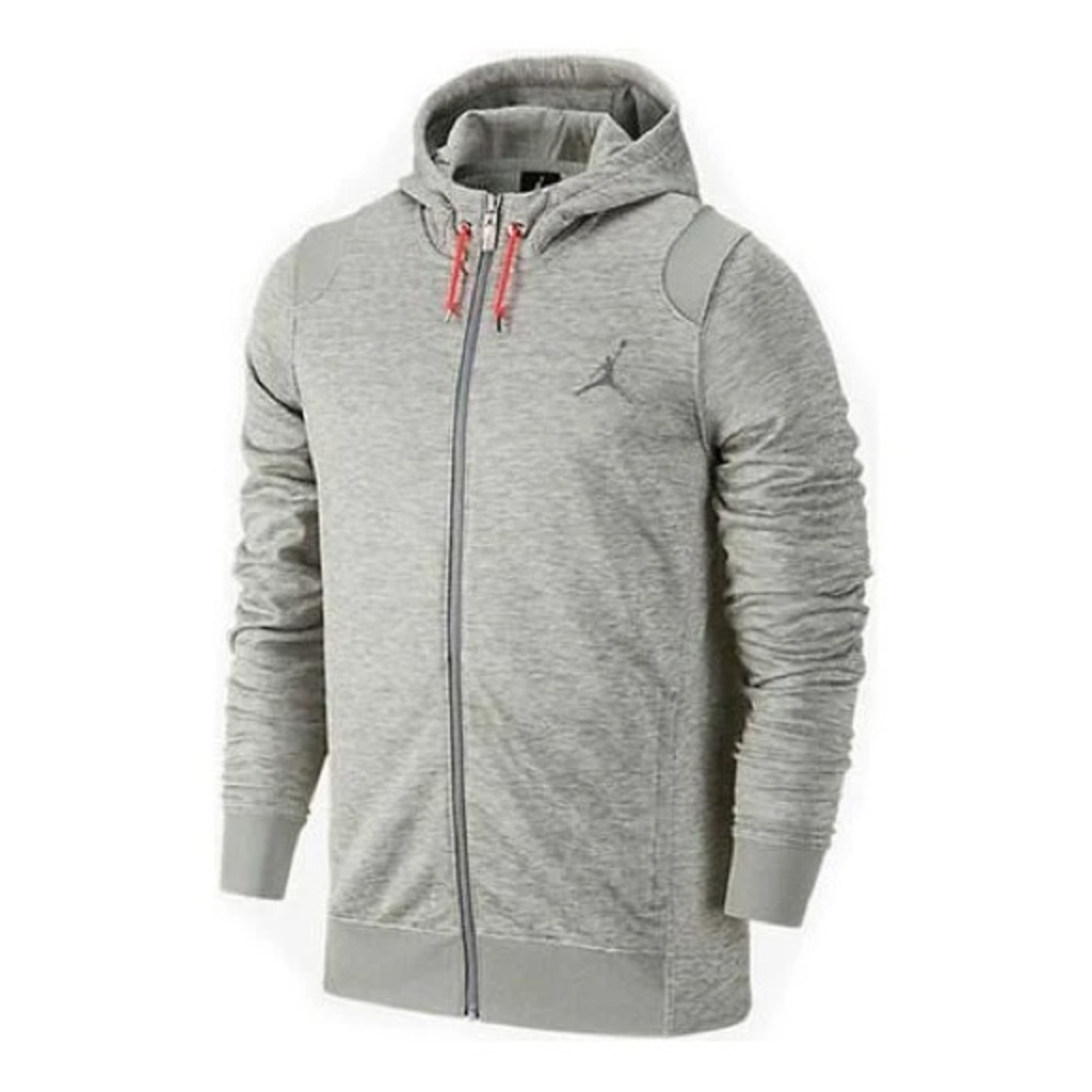 Jordan Gray Zip Up Sweater